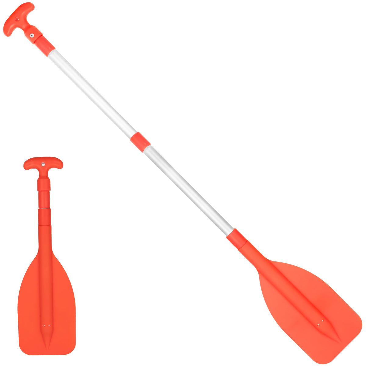 Telescoping Floating Orange Boat Paddle M3225