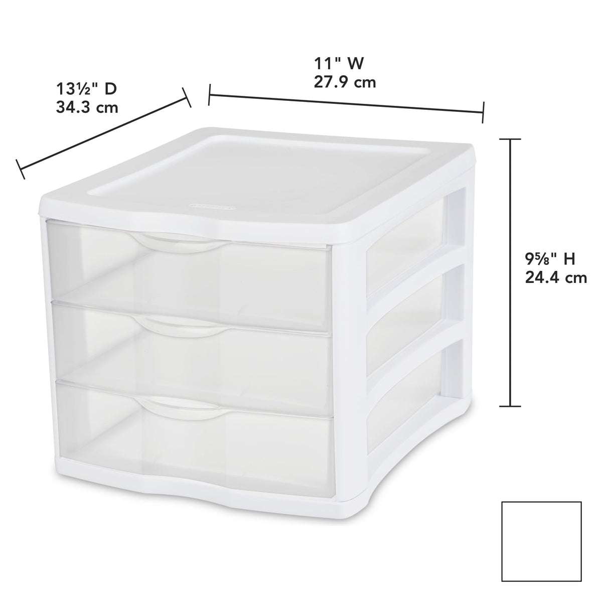 3 Drawer Clear Storage Organizer K56197