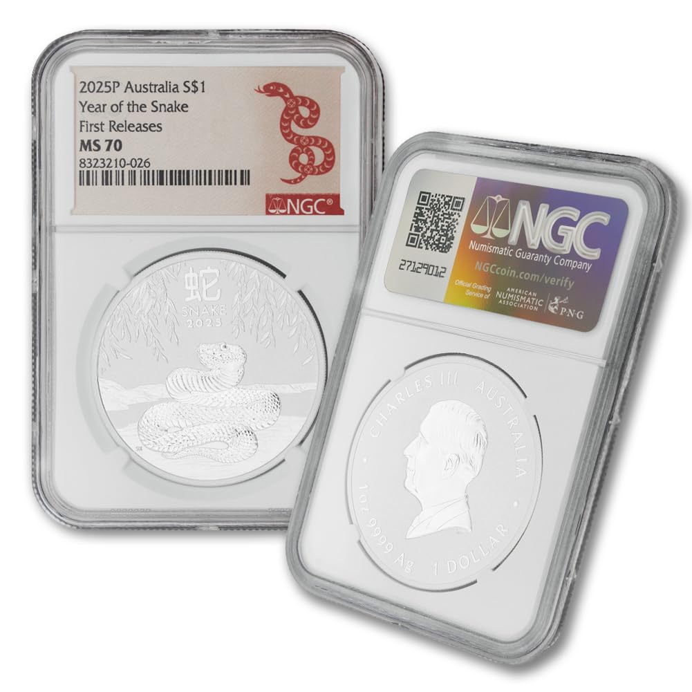 1 oz Silver Year of the Snake Coin A3176