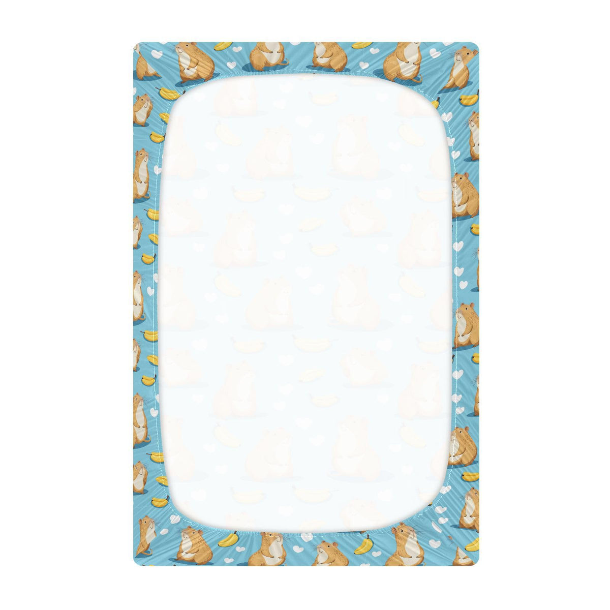 Soft Breathable Microfiber Fitted Crib Sheet, Standard Size 28in x 52in B13433