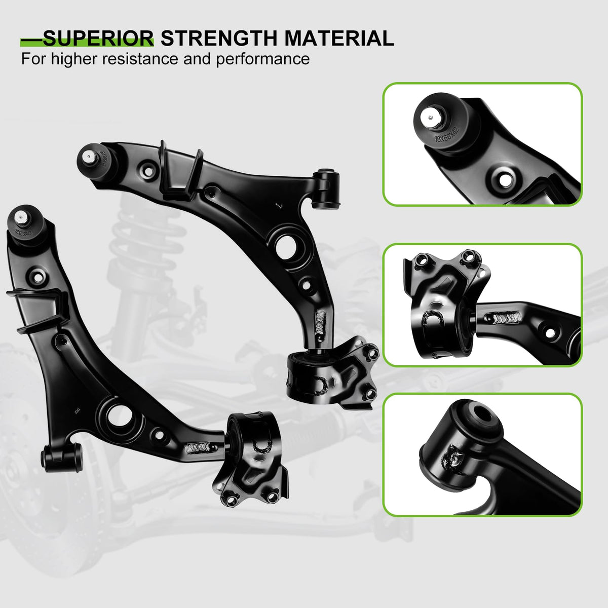 6pcs Front Suspension Kit Control Arm Ball Joint Tie Rod End Sway Bar Link S540514