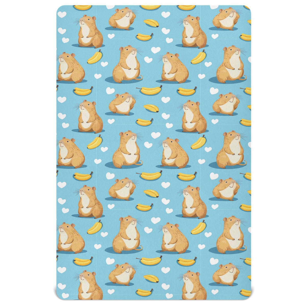 Soft Breathable Microfiber Fitted Crib Sheet, Standard Size 28in x 52in B13433