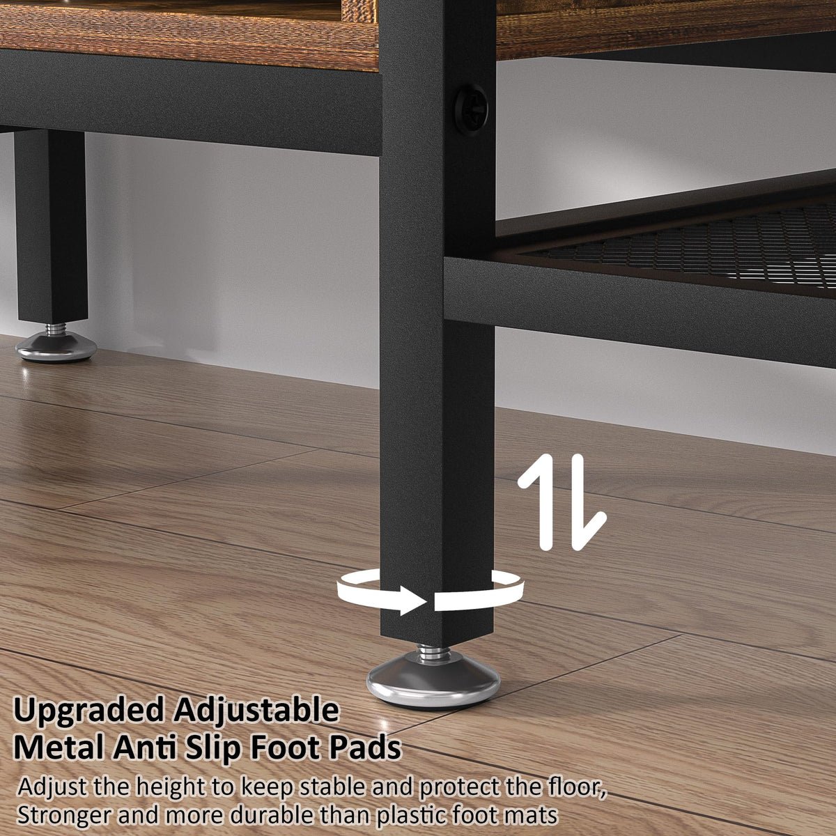 70 Inch 3-Tier TV Stand with Open Storage Shelves X915